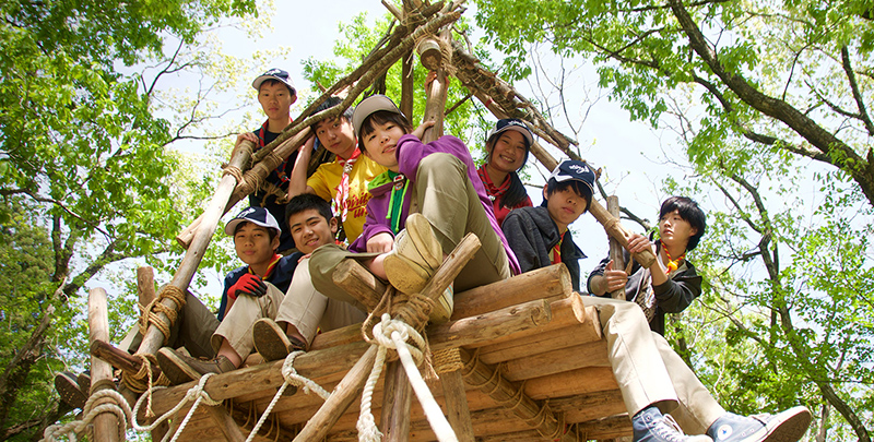 ボーイスカウト集合写真