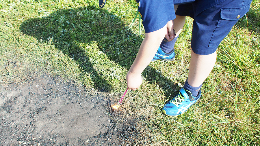 春キャンプカブスカウト山賀キャンプ場