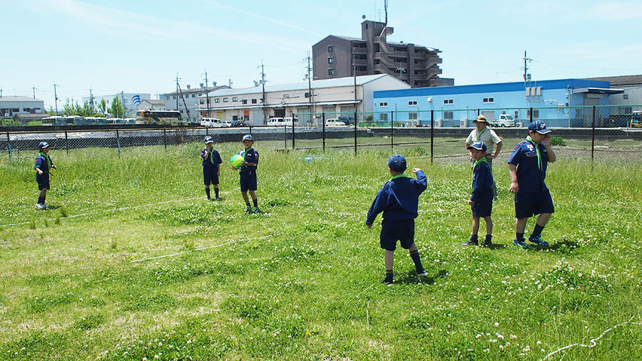 組集会　ロープ結び